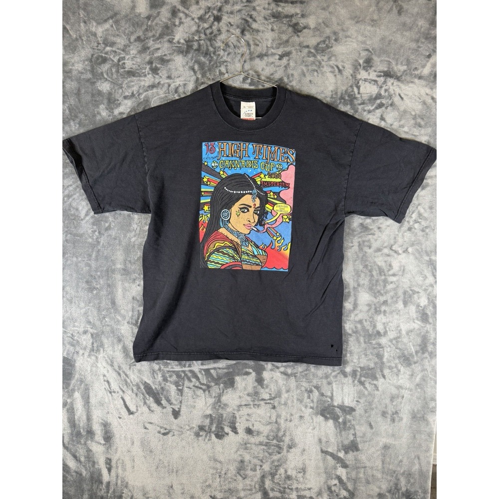 Vintage HIGH TIMES 13th Cannabis Cup T shirt Amsterdam (XL) Nov. 19-23, 2000